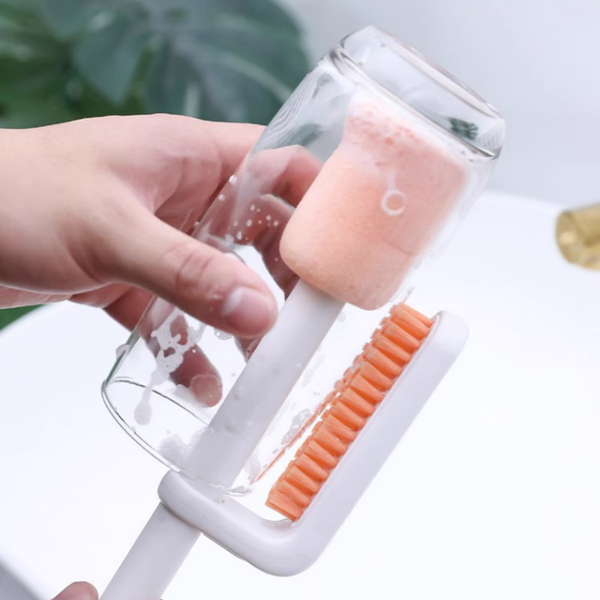 Three-In-One Multifunctional Water Bottle Cleaning Brush