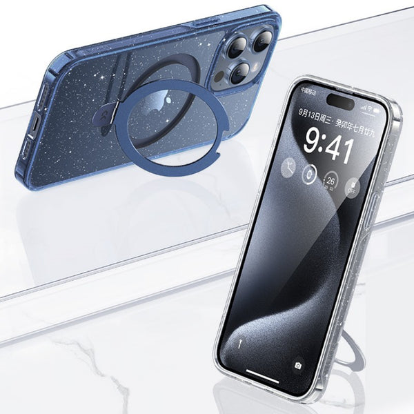 Magnetic Adsorption Phone Case With Stand For iPhone 15, Drop-Proof