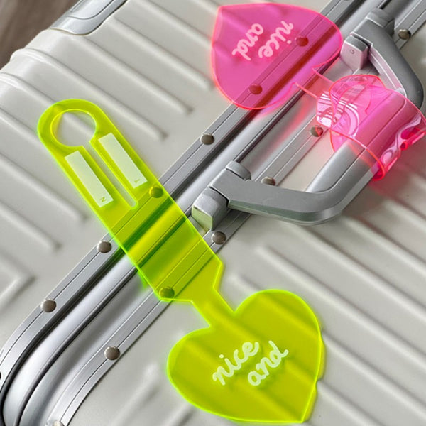 PVC Fluorescent Luggage Tags