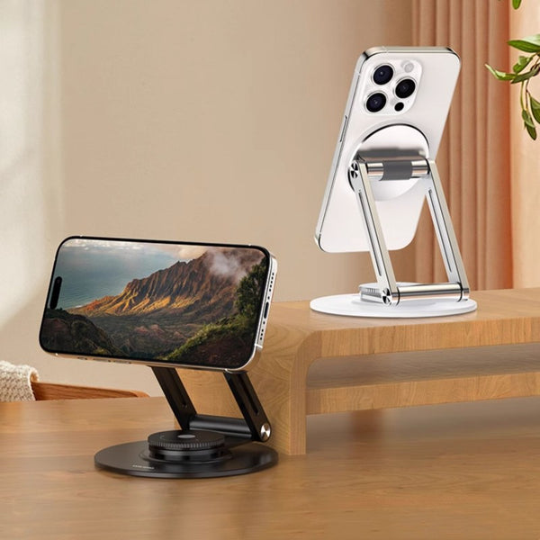 Alloy Magnetic Adsorption Rotating Folding Multi-angle Phone Stand