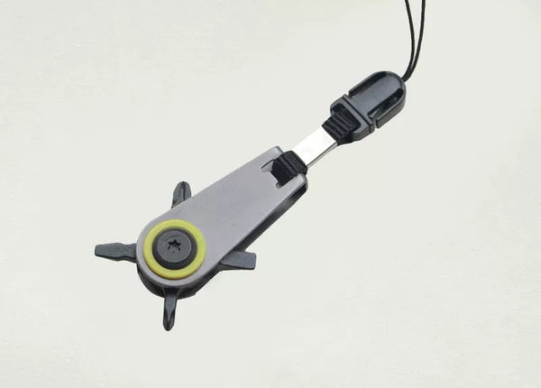 Mini Zipper Express Opener Multi Tool with Screwdriver Keychain