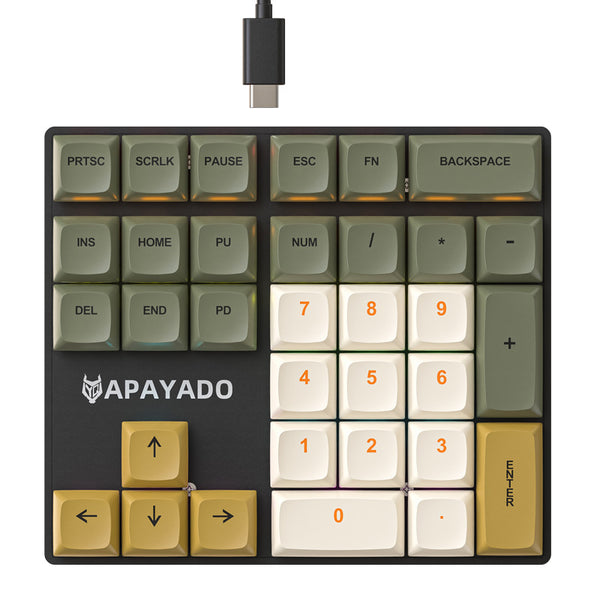 External Mini Wired 33-Key Numeric Keypad