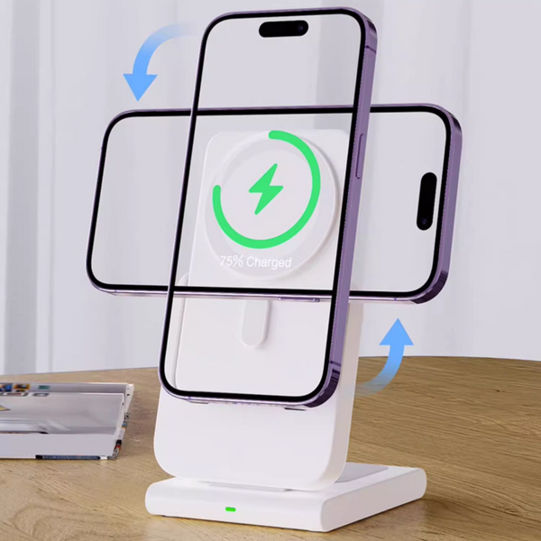 Portable 3-In-1 Wireless Charger