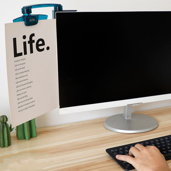 Document Clip For Computer Computer Monitor Rotating Document Clip – GizModern