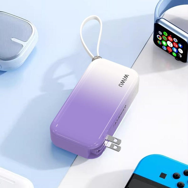 10000mAh Built-In Cable Travel Power Bank