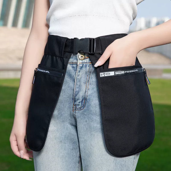 Versatile Outdoor Multi-Pocket Waist Pack: Adventure-Ready Apron for Travel, Runs & Stalls