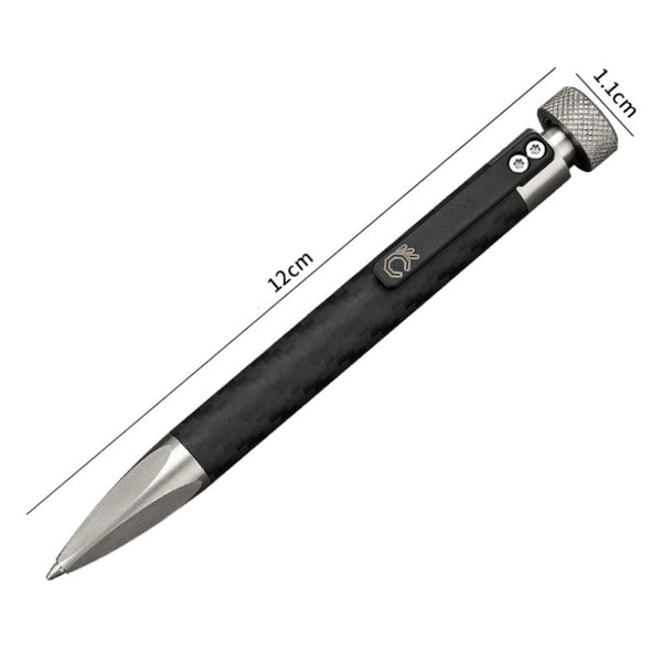 Carbon Fiber EDC Tactical Pen: Heavy-Duty Spinner & Writer