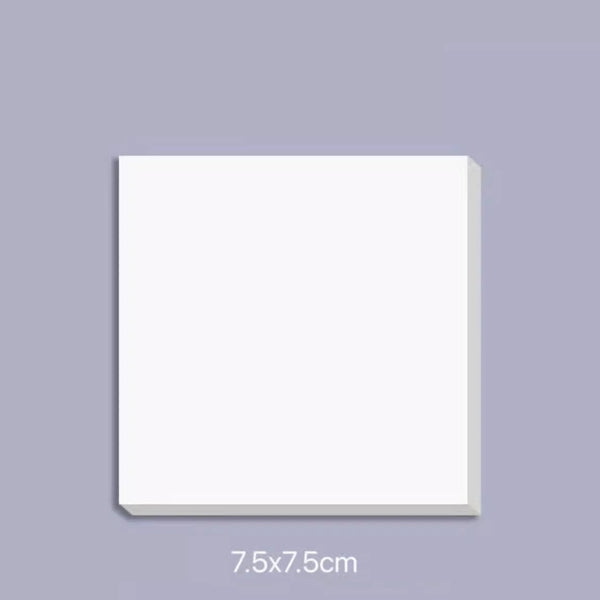 Minimal Sticky Notes: N-Times Blank Tearable Pad