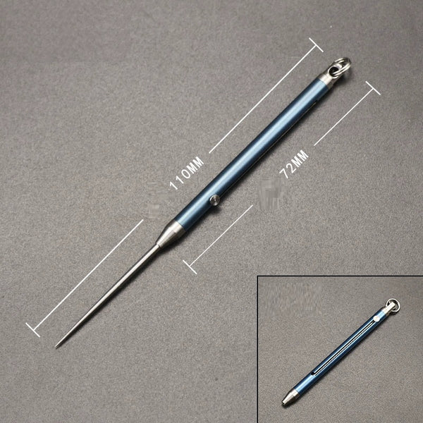 Titanium Telescopic Toothpick: Waterproof Keychain Fruit Pick