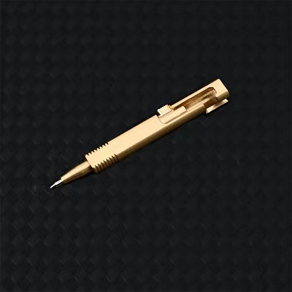 Brass Pocket Rocket: Mini EDC Sign Pen