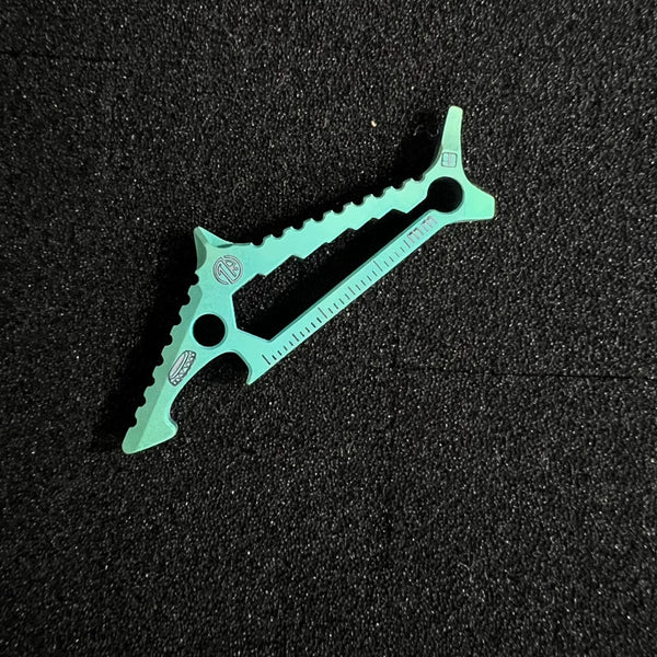 Titanium Shark EDC: Multi-Tool Bottle Opener Ruler Beast