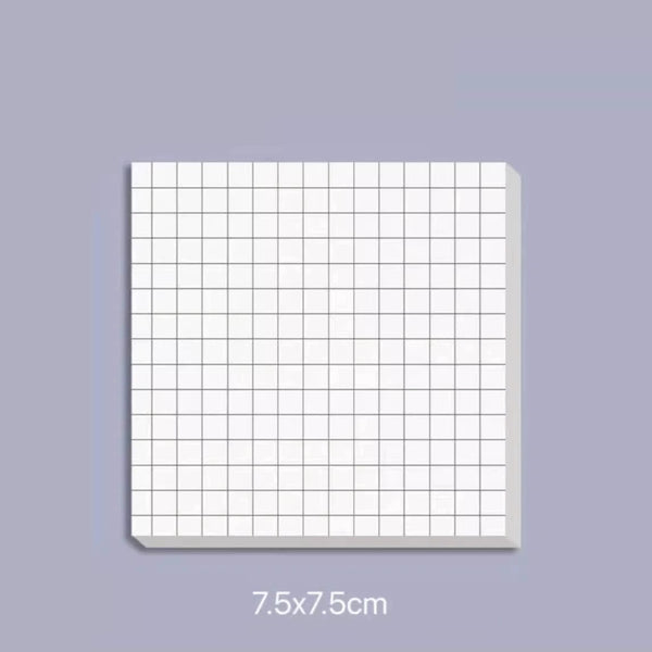 Minimal Sticky Notes: N-Times Blank Tearable Pad