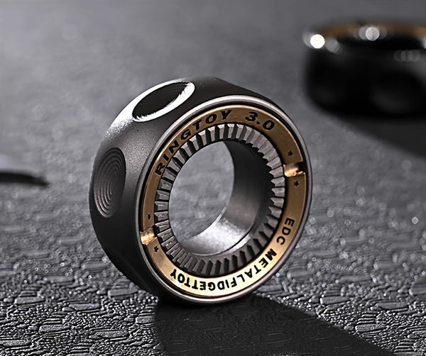 Magnetic Ratchet Fidget Ring: DIY Metal EDC Ring for Stress Relief & Tactile Sensory Play