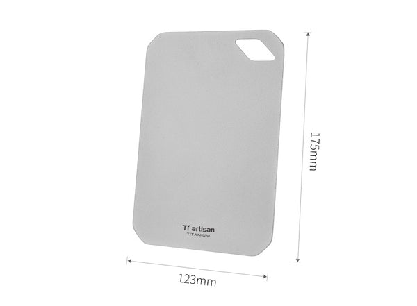 Pure Titanium Mini Board: Antibac Dual-Side Camp Chop