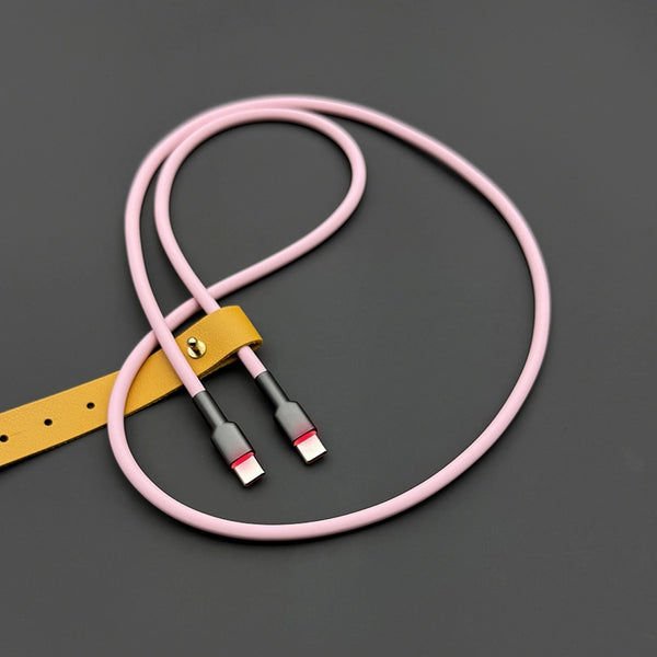 240W RGB USB-C Super-Soft Silicone Cable: Ultra-Fast Charging for iPhone 17 & More