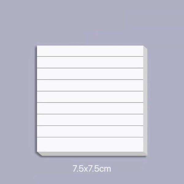 Minimal Sticky Notes: N-Times Blank Tearable Pad