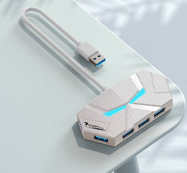 Super Cool USB3.0 HUB: 4/7-Port Fast-Charge Desktop Magic Dock