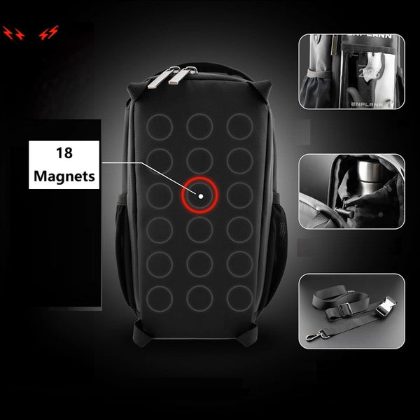 Magnetic Fitness Bag: Men’s Sleek Water-Phone Crossbody