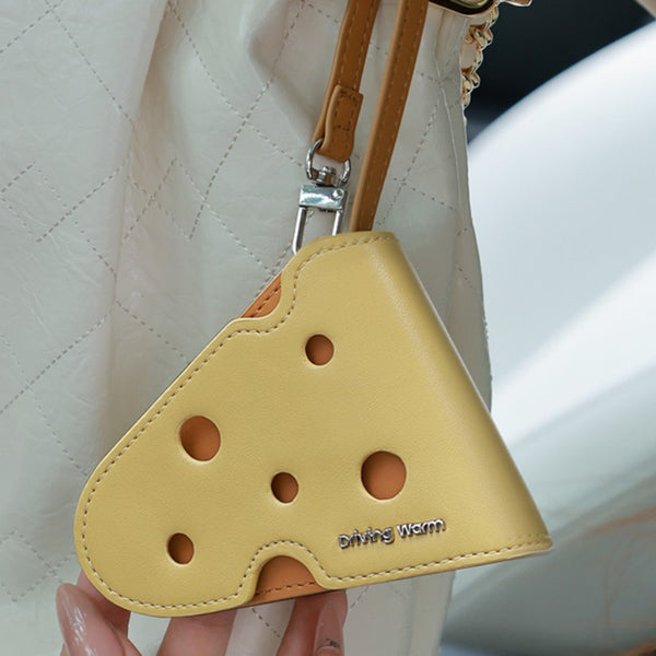 Cute Cheese Keychain Pouch