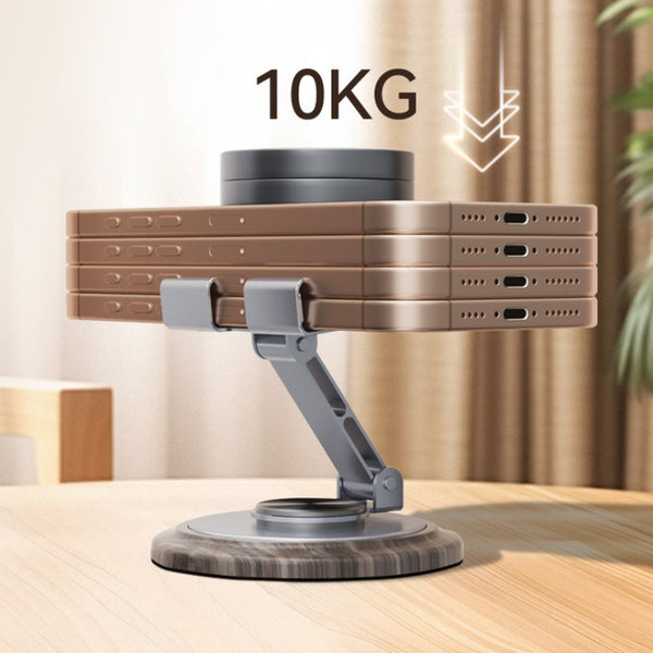 Universal Foldable And Portable Aluminum Desktop Stand For Phones And Tablets