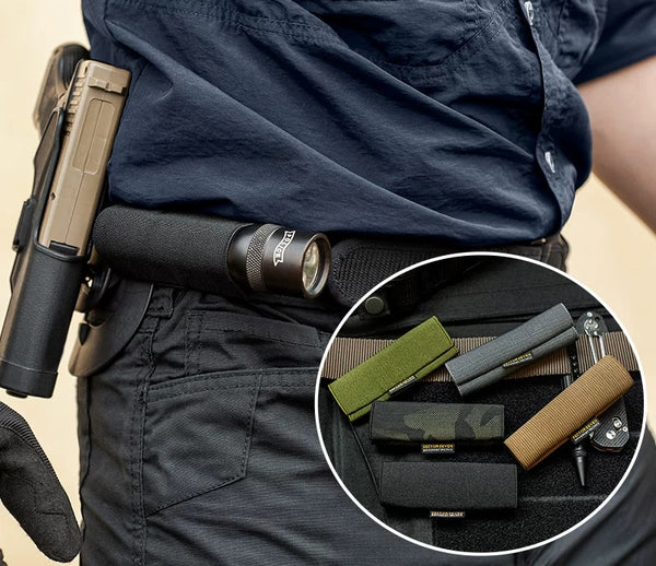 Stealth Tool Belt Organizer – Elastic Loops, Secure Rings & Snap Clips for Pants!