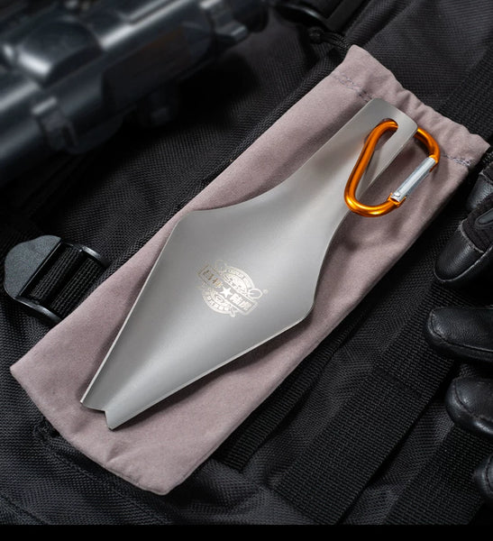 TA2 Titanium Multi-Tool Trowel: Portable Digging Power for Camping, Gardening & Fishing