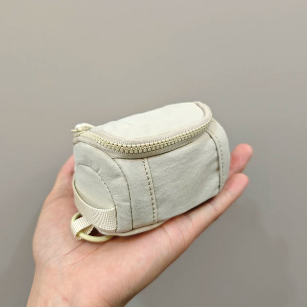 Mini Portable EDC Storage Pouch: Detachable Earbuds ID Card Clip Travel Bag