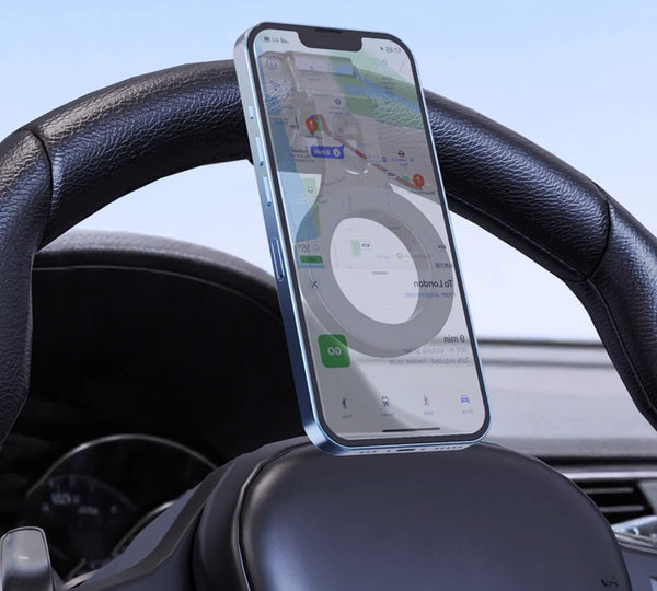 UFO Magnetic Car Phone Mount – Aluminum 360° Rotating Dashboard Navigator Holder!