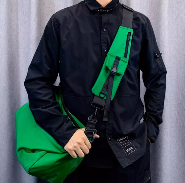 Phone-Pocket Crossbody Strap: Trendy Wide Backpack Belt