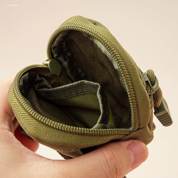 Canvas Bluetooth Earbud Pouch: Mini Key & Steel Pouch