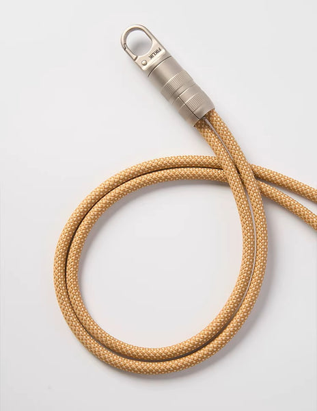 2-in-1 USB-C to USB-C + Lightning Nylon Braided Short PD Fast Charging Lanyard Cable