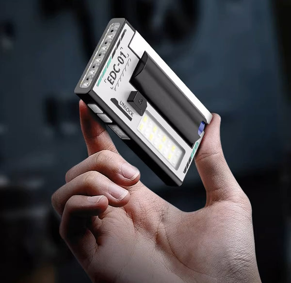 Ultimate 5-LED Magnetic EDC: Smart Digital Power & Tactical RGB Glow!