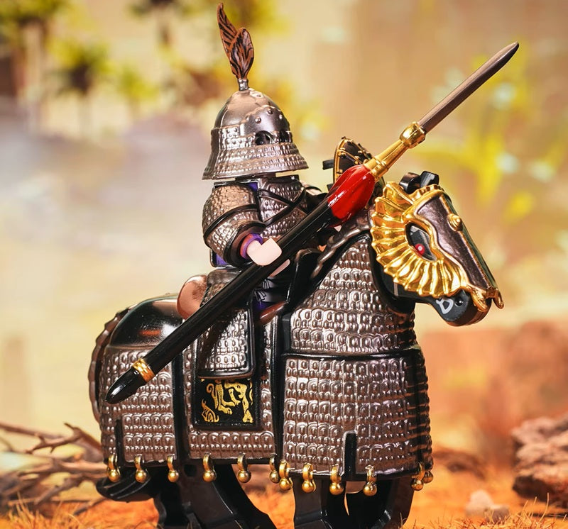 Medieval Heavy Cavalry Iron Buddha Knight & Warhorse Building Block Se ...