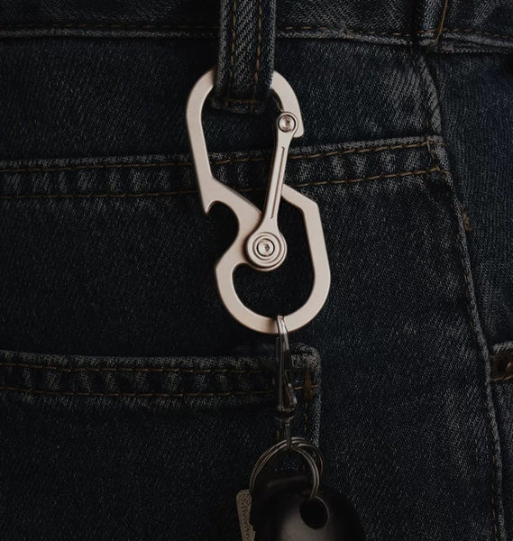Titanium Mechanic Keyring: The Ultimate Outdoor Multi-Tool Quick Clip