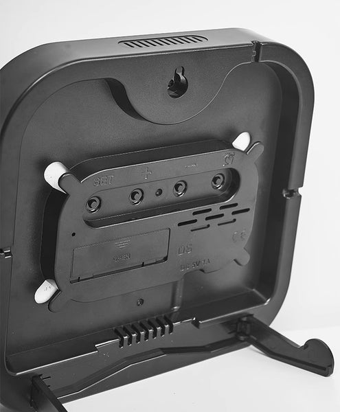 Brushed Metal LED Glow Clock – Minimalist Magic That Wakes Your Room