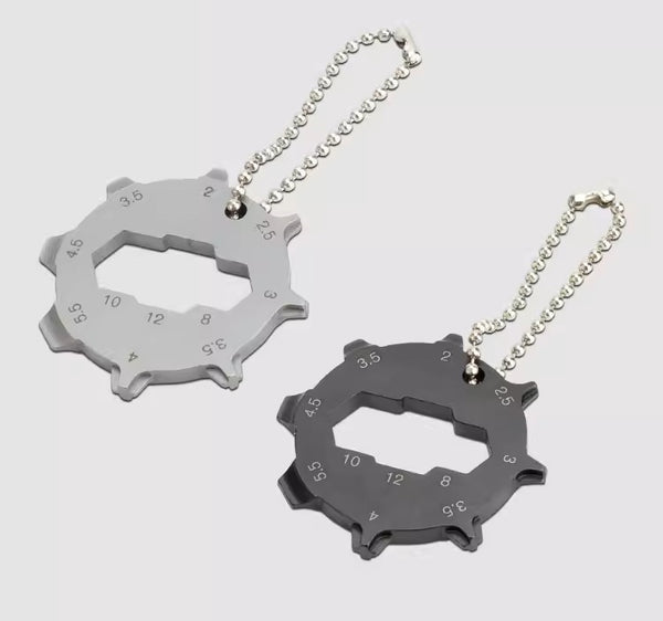 Stainless Hex Multi-Tool Keychain – Hex, Flat & Phillips All-in-One Gadget