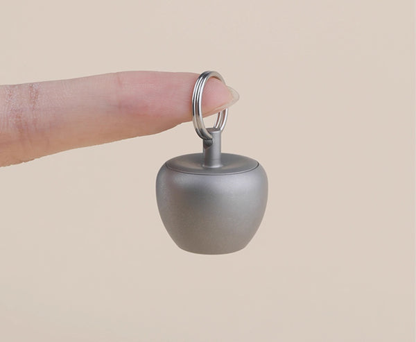Pure Titanium Portable Pill Case: Sealed Keychain Medicine Holder