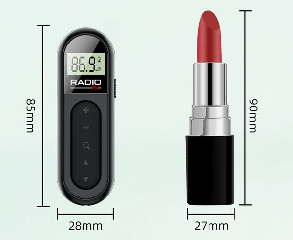 Mini FM Radio: Portable Rechargeable Multi-Function Pocket Gem