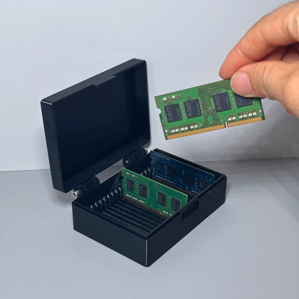 DDR4/DDR3 RAM Organizer Box: Holds 20 Sticks, With Lid
