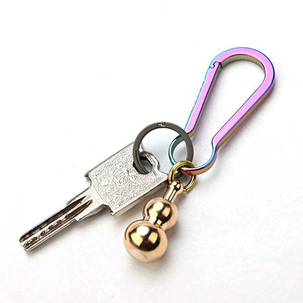 Creative Brass Gourd Keychain: Sharp EDC Opener Charm