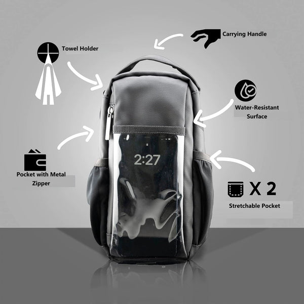 Magnetic Fitness Bag: Men’s Sleek Water-Phone Crossbody
