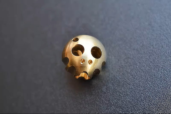 Brass Skull Paracord Ghost Keychain EDC Charm Pendant