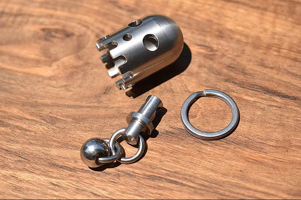 Stainless Ghost Bell: Crisp Sound EDC Charm