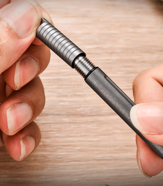 Titanium EDC Short Pen: Outdoor Waist-Hang Ballpoint