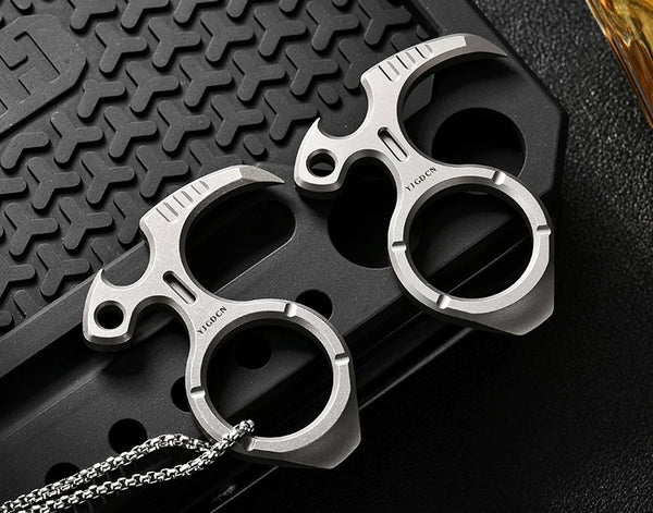 Titanium Alloy Multi-Functional EDC Fidget Ring - Bottle Opener & Stress Relief Toy