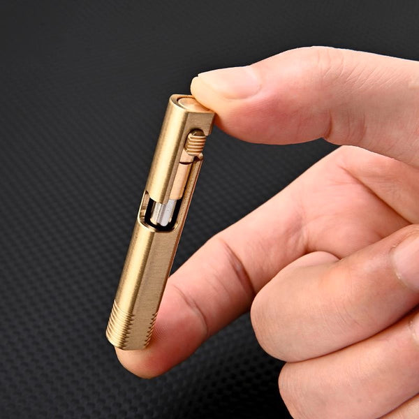Brass Pocket Rocket: Mini EDC Sign Pen