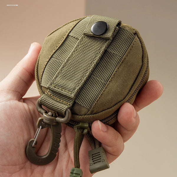 Canvas Bluetooth Earbud Pouch: Mini Key & Steel Pouch