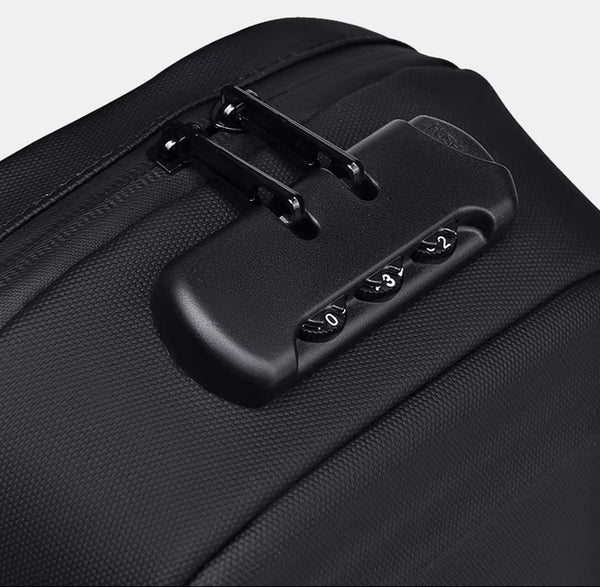 Hard Shell Motorcycle Sling Bag – Large, Waterproof, Code Lock Cool