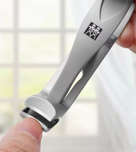 Curved Stainless Steel Powder-Cast Wide Jaw Nail Clipper
