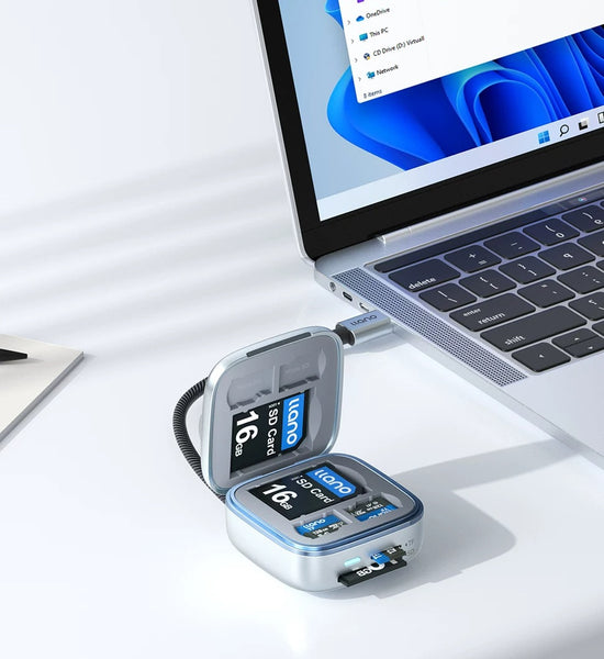 Ultra-Fast Mini Pocket Card Reader Box: All-in-One SD & TF Storage Solution